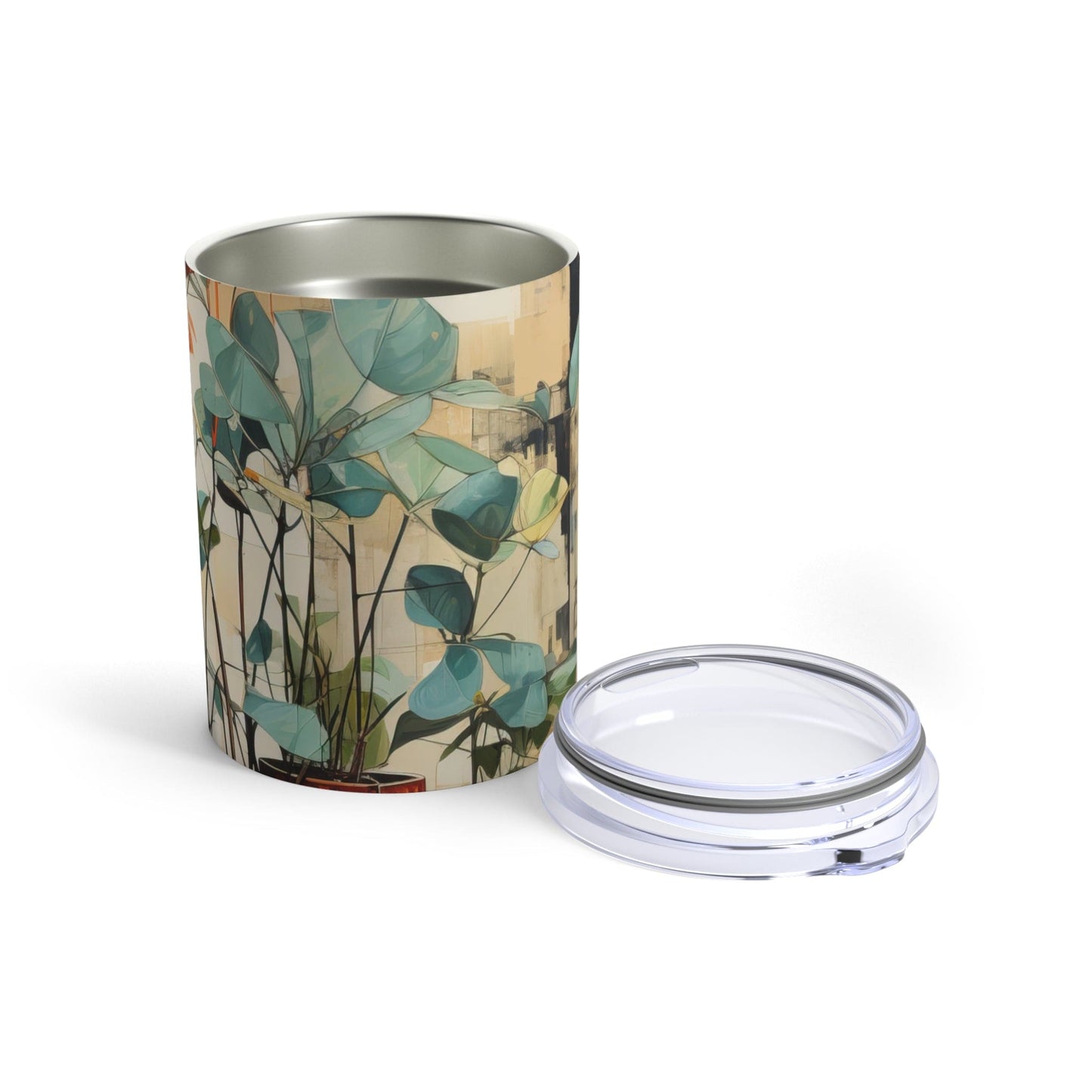 Insulated Tumbler 10oz - Rustic Botanical Plants